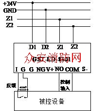 GST-LD-8301模块与控制设备的接线示意图1 GST-LD-8301模块与控制设备的接线示意图1