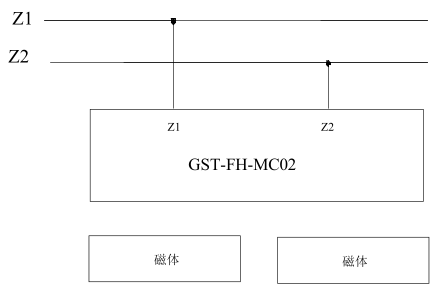 海湾GST-FH-MC02防火门监视模块接线示意图