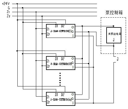 消防泵直接启动接线图图片