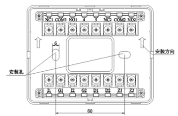 海湾gst-fh-8309防火门监控模块接线示意图