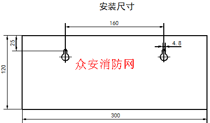 依愛j-ei6067型放氣指示燈安裝尺寸